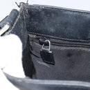 GUCCI GG Canvas Shoulder Bag Black Silver 27639 Auth 148585-20