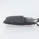 GUCCI GG Canvas Shoulder Bag Black Silver 27639 Auth 148585-4