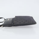 GUCCI GG Canvas Shoulder Bag Black Silver 27639 Auth 148585-5