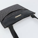 GUCCI GG Canvas Shoulder Bag Black Silver 27639 Auth 148585-6