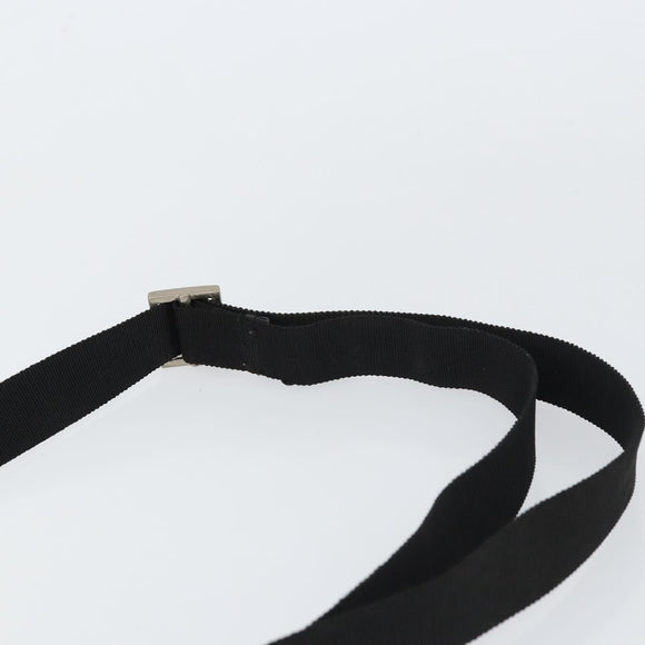 GUCCI GG Canvas Shoulder Bag Black Silver 27639 Auth 148585