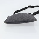 GUCCI GG Canvas Shoulder Bag Black Silver 27639 Auth 148585-9