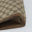 GUCCI GG Supreme Web Sherry Line Clutch Bag PVC Beige 89 01 033 Auth 148586-11