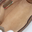 GUCCI GG Supreme Web Sherry Line Clutch Bag PVC Beige 89 01 033 Auth 148586-14