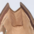 GUCCI GG Supreme Web Sherry Line Clutch Bag PVC Beige 89 01 033 Auth 148586-15