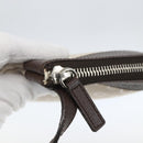 BVLGARI Logo Mania Shoulder Bag Canvas Beige Silver Auth 148587V-15