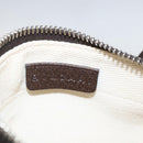 BVLGARI Logo Mania Shoulder Bag Canvas Beige Silver Auth 148587V-16