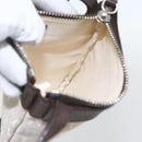 BVLGARI Logo Mania Shoulder Bag Canvas Beige Silver Auth 148587V-18