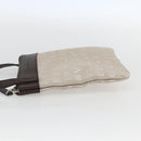 BVLGARI Logo Mania Shoulder Bag Canvas Beige Silver Auth 148587V-4