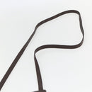 BVLGARI Logo Mania Shoulder Bag Canvas Beige Silver Auth 148587V-8