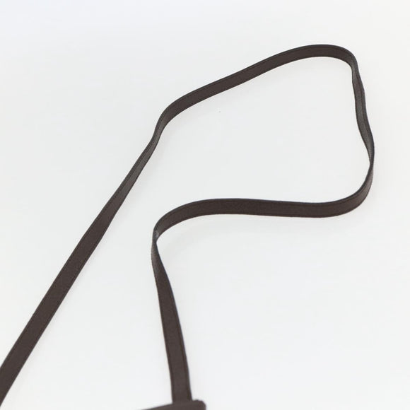 BVLGARI Logo Mania Shoulder Bag Canvas Beige Silver Auth 148587V