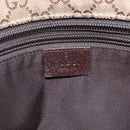 GUCCI GG Canvas Web Sherry Line Shoulder Bag Beige Silver 189749 Auth 148588-15