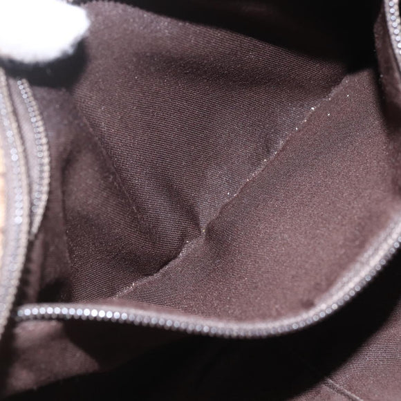 GUCCI GG Canvas Web Sherry Line Shoulder Bag Beige Silver 189749 Auth 148588