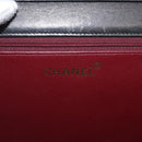 CHANEL Matelasse 25 Chain Shoulder Bag Lamb Skin Black Gold CC Auth 148589SM-23
