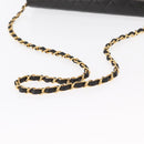 CHANEL Matelasse 25 Chain Shoulder Bag Lamb Skin Black Gold CC Auth 148589SM-8