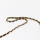 CHANEL Matelasse 25 Chain Shoulder Bag Lamb Skin Black Gold CC Auth 148589SM-15