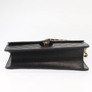 CHANEL Matelasse 25 Chain Shoulder Bag Lamb Skin Black Gold CC Auth 148589SM-6