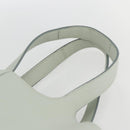 CELINE Trillodo Hand Bag Leather Light Blue Gold Auth 148596M-8