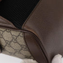 GUCCI GG Supreme Web Sherry Line Ophidia Hand Bag PVC Beige Gold Auth 148599SAM-19