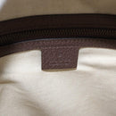 GUCCI GG Supreme Web Sherry Line Ophidia Hand Bag PVC Beige Gold Auth 148599SAM-24