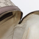 GUCCI GG Supreme Web Sherry Line Ophidia Hand Bag PVC Beige Gold Auth 148599SAM-25