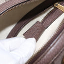 GUCCI GG Supreme Web Sherry Line Ophidia Hand Bag PVC Beige Gold Auth 148599SAM-12