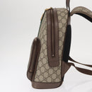 GUCCI GG Supreme Web Sherry Line Ophidia Hand Bag PVC Beige Gold Auth 148599SAM-4