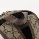 GUCCI GG Supreme Web Sherry Line Ophidia Hand Bag PVC Beige Gold Auth 148599SAM-8