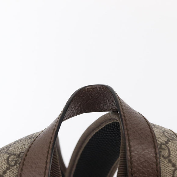 GUCCI GG Supreme Web Sherry Line Ophidia Hand Bag PVC Beige Gold Auth 148599SAM