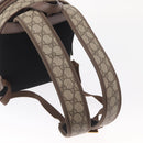 GUCCI GG Supreme Web Sherry Line Ophidia Hand Bag PVC Beige Gold Auth 148599SAM-9