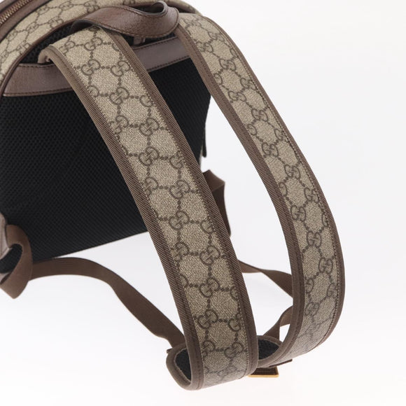 GUCCI GG Supreme Web Sherry Line Ophidia Hand Bag PVC Beige Gold Auth 148599SAM