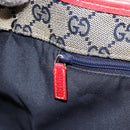 GUCCI Tote Bag Leather Red Gold 130736 Auth 148617-19