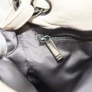 CHANEL Shoulder Bag Lamb Skin White Silver CC Auth 148619AV-28