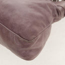 BALENCIAGA The City Hand Bag Leather 2way Purple 103208 Auth 148620V-17