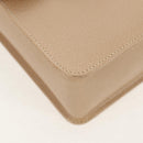 GUCCI Bamboo Hand Bag Leather 2way Beige Gold Auth 148621V-18