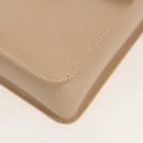 GUCCI Bamboo Hand Bag Leather 2way Beige Gold Auth 148621V-19