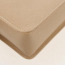 GUCCI Bamboo Hand Bag Leather 2way Beige Gold Auth 148621V-20