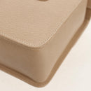 GUCCI Bamboo Hand Bag Leather 2way Beige Gold Auth 148621V-21