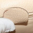 GUCCI Bamboo Hand Bag Leather 2way Beige Gold Auth 148621V-11