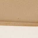 GUCCI Bamboo Hand Bag Leather 2way Beige Gold Auth 148621V-5