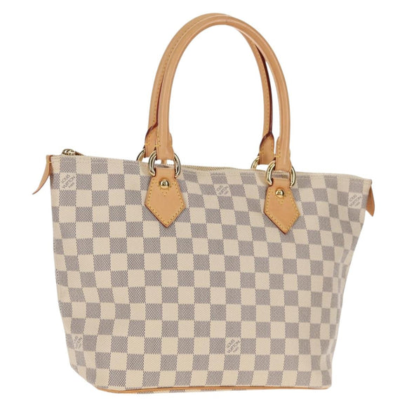 LOUIS VUITTON Damier Azur Saleya PM Tote Bag N51186 LV Auth 148622SAV