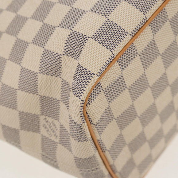 LOUIS VUITTON Damier Azur Saleya PM Tote Bag N51186 LV Auth 148622SAV