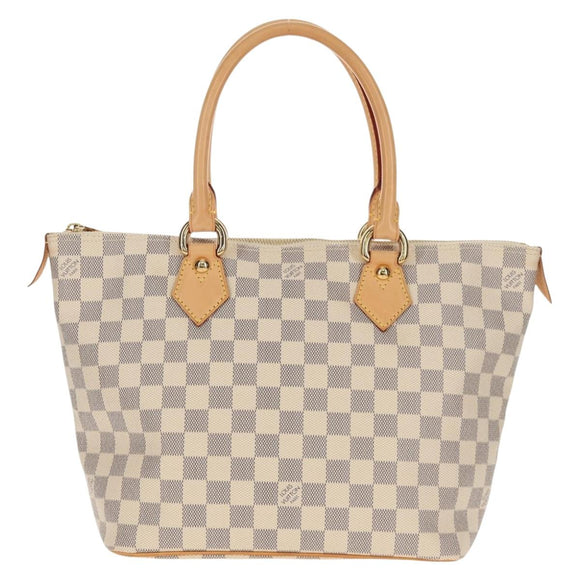 LOUIS VUITTON Damier Azur Saleya PM Tote Bag N51186 LV Auth 148622SAV