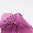 PRADA Chain Pouch Leather Silver Purple Auth 148623V-21