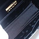 SAINT LAURENT Hand Bag Leather Black Gold Auth 148624V-17