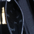 SAINT LAURENT Hand Bag Leather Black Gold Auth 148624V-20