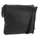 BOTTEGA VENETA INTRECCIATO Shoulder Bag Leather Black Auth 148626SAM-1