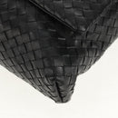 BOTTEGA VENETA INTRECCIATO Shoulder Bag Leather Black Auth 148626SAM-15