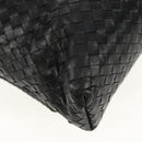 BOTTEGA VENETA INTRECCIATO Shoulder Bag Leather Black Auth 148626SAM-16