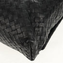 BOTTEGA VENETA INTRECCIATO Shoulder Bag Leather Black Auth 148626SAM-17